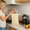 thumbnail image 4 of Reusable Beeswax Bread Bags for Homemade, Natural Linen Sourdough Bread Storage Bag with Buckle, Large Capacity Food Storage Beeswax Cloth Bags to Keep Fresh, 4 of 6