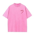 thumbnail image 4 of Men's Valentine's Day T-Shirt,Heart Printed Casual Sports Round-Neck Short Sleeve Blouse Valentine's Day Gift for Him, 4 of 5
