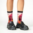 thumbnail image 4 of Fuzoiu Digital Nomad Pink Landscape Print Kids Socks For Boys Girls,Grip Crew Socks with Non Slip,Lightweight Stretch Crew Socks,Toddlers Crew Boot Socks, 4 of 5
