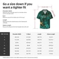 thumbnail image 5 of Gukieu Green Gold Glitter Print Men's Short-sleeved Shirts, Button-down Pocket Shirts, T-shirts, Beach Vacation Travel Summer Clothing-Large, 5 of 5
