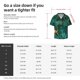 thumbnail image 5 of Balery Green Gold Glitter Camisa Casual de Manga Corta con Botones para Hombre, Texturizada, Estilo Cubano, para Playa, Verano-3X-Large, 5 of 5