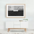 thumbnail image 5 of Old Bench - Buenos Aires Argentina Photography Black and White Minimalist Abandoned Rustic Graffiti Vintage Architecture Oak Framed Wall Art Print 20 x 30 inches, 5 of 6