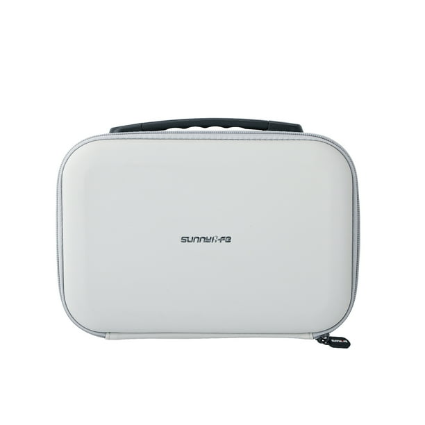 Bewildely Bolsa de transporte portátil para drones de cuero sintético, protección completa para Estuche de transporte de engranajes Kits de construcción modelo Gris