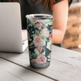 thumbnail image 4 of 20 Oz Pioneer Flower Coffee Tumbler Double Wall Insulated Stainless Steel Water Bottle | Metal Reusable Thermoses Flask with Cup Cap | Leak & Sweat Proof with Anti-Dust Lid, 4 of 7