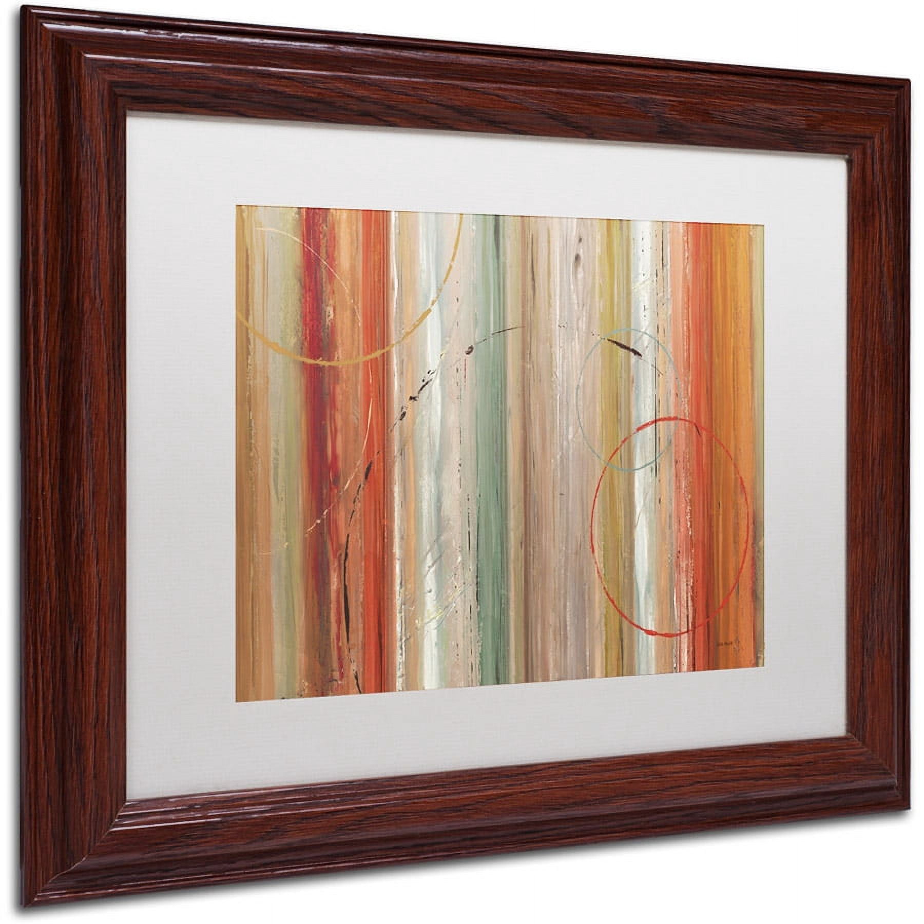 Trademark Fine Art "Spiced II" Canvas Art by Lisa Audit, White Matte, Wood Frame
