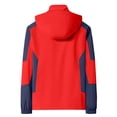thumbnail image 6 of StSilkitty Men's Rain Jacket Color Block Long Sleeve Full Zip Windbreaker Waterproof Hooded Raincoat with Pockets, 6 of 9