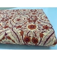 thumbnail image 3 of Rust Floral Handmade Block Print Kantha Quilt, Pure Cotton Hand Stitched Indian Bedspread, Natural Dye Floral Home Decor, 3 of 9