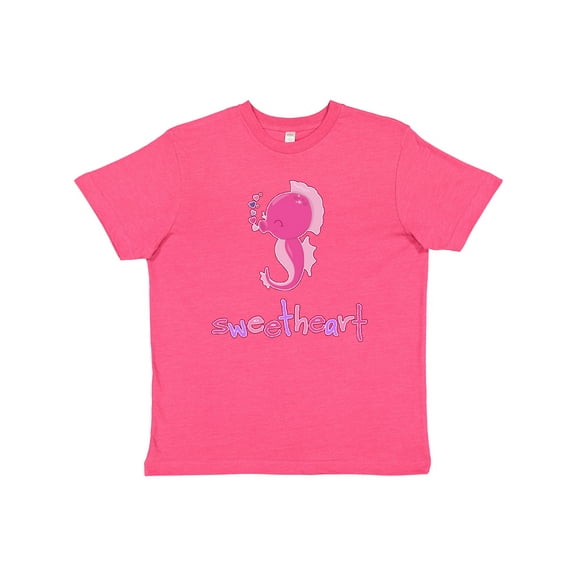 Inktastic Sweetheart- seahorse Youth T-Shirt
