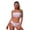 A13 White1, variant on Bandeau Bikini Sets for Women Twist Front Floral Two Piece Swimsuit Bandeau Top Mid Waisted Bottom White XL