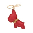 thumbnail image 1 of serony Porte-Clés Mignon Bouledogue Naturel Porte-Clés Conception Spéciale Multi-Usages Pendentif Femmes Collection Décorative Rouge, 1 of 6