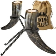 Viking Culture Indoor/Outdoor 3" x 3" Rustic Round Burlap/Iron Tealight Candle Holders, Black