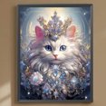 thumbnail image 3 of Pintura de diamante 5D DIY, kit de gato con taladro redondo completo, decoración del hogar, 30x40cm, 3 of 9