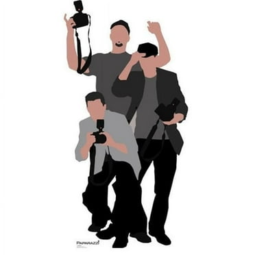 Cardboard People Paparazzi Life Size Cardboard Cutout Standup