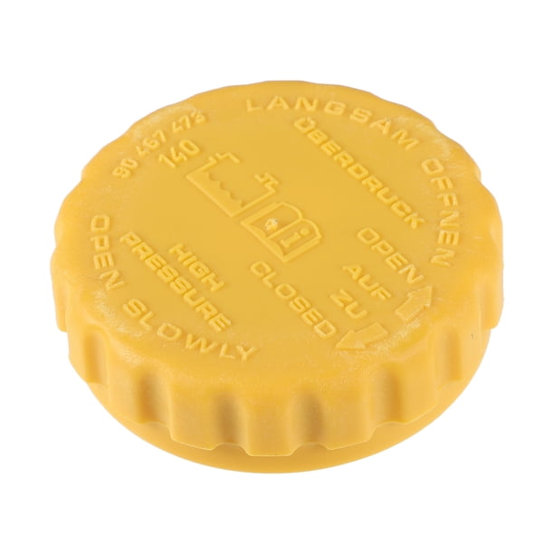 Tapa de botella de depósito de líquido para limpiaparabrisas, compatible con Cadillac Catera 1997-2001 No.90467473/90500007, paquete de 1 amarillo
