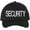 Black With White Text, variant on SECURITY Baseball Hat | LARGE Embroidered Structured Adjustable Uniform Guard Officer Official Bouncer Bodyguard Cap (BlackWithWhiteText)
