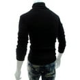 thumbnail image 4 of Chandail à Col Montant en Coton Chaud d'Hiver pour Hommes, Chandail, Hauts, Col Roulé, 4 of 5