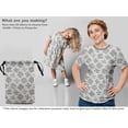 thumbnail image 5 of oneOone Rayon Gray Fabric Text Dress Material Fabric Print Fabric By The Yard 56 Inch Wide, 5 of 5