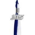 thumbnail image 2 of Endea Graduation Royal Blue/White Graduation Tassel with Silver Date Drop, 2 of 2