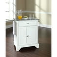 thumbnail image 2 of Crosley Furniture LaFayette Wood Portable Kitchen Island in White/Gray, 2 of 5