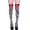 Black, variant on AWZXDE Long Socks Adult Striped Thigh High Socks With Bow Soft Stretchy Over Knee Socks For Daily And Outfit