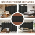 thumbnail image 2 of 8 Panel Room Divider Folding Privacy Screen 5.57 FT Tall Partition Room Separator   Freestanding Wall Divider, Black, 2 of 9