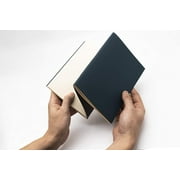 Double Sided Notebook - Hand Bound A5 Notebook (S Type Bound, Slate Blue § Gray)