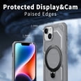 thumbnail image 4 of Allytechgroup Magnetic Case for iPhone 14, Support Wireless Charging Rugged Heavy Duty Durable Cover Case with Kickstand Shockproof Back Cover for iPhone 14, Gray, 4 of 6