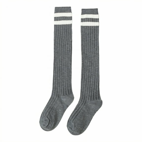 TELOLY Knee High Socks for Women,Lightweight Seasonal Baby Knee High Socks,1-3 Years Old Toddler Knee High Socks,Dark Gray,S