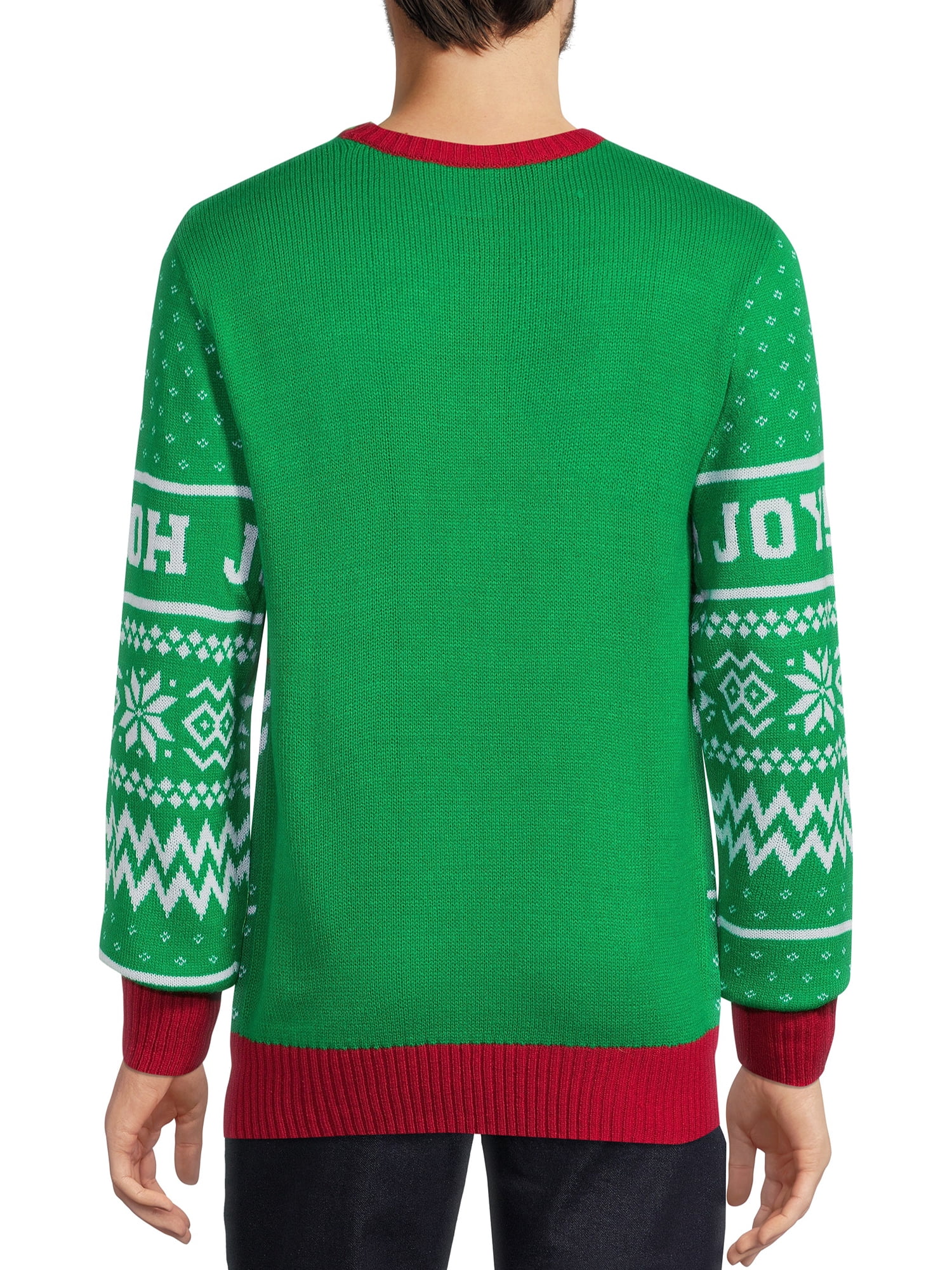 Grinch Men's Christmas Sweater with Long Sleeves - Walmart.com
