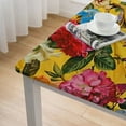 thumbnail image 5 of nygtbtfer Square Fitted Tablecloth, Polyester Stain Resistant Table Clothes, Wipeable Tablecloths Fits Square Table 52*52, 5 of 8