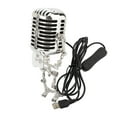 thumbnail image 1 of Vintage Microphone, Guitar Robot Table Lamp Aluminum Retro Metal Robot Night Light for Bedroom Desk Home Decor, 1 of 7