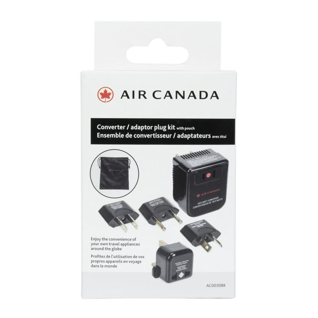 Air Canada Converter / Adapter Plug Kit with Pouch Type-A