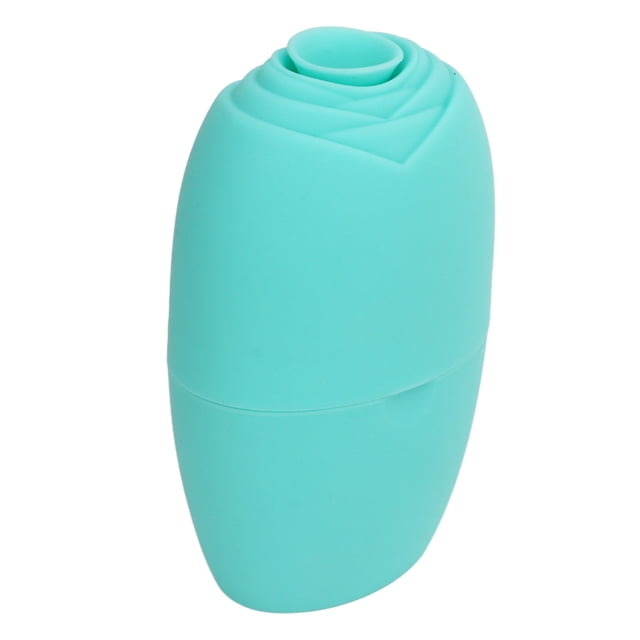 Rodillo facial de hielo, silicona, belleza facial, molde de hielo, masajeador facial, cubo para cuello y ojos, verde