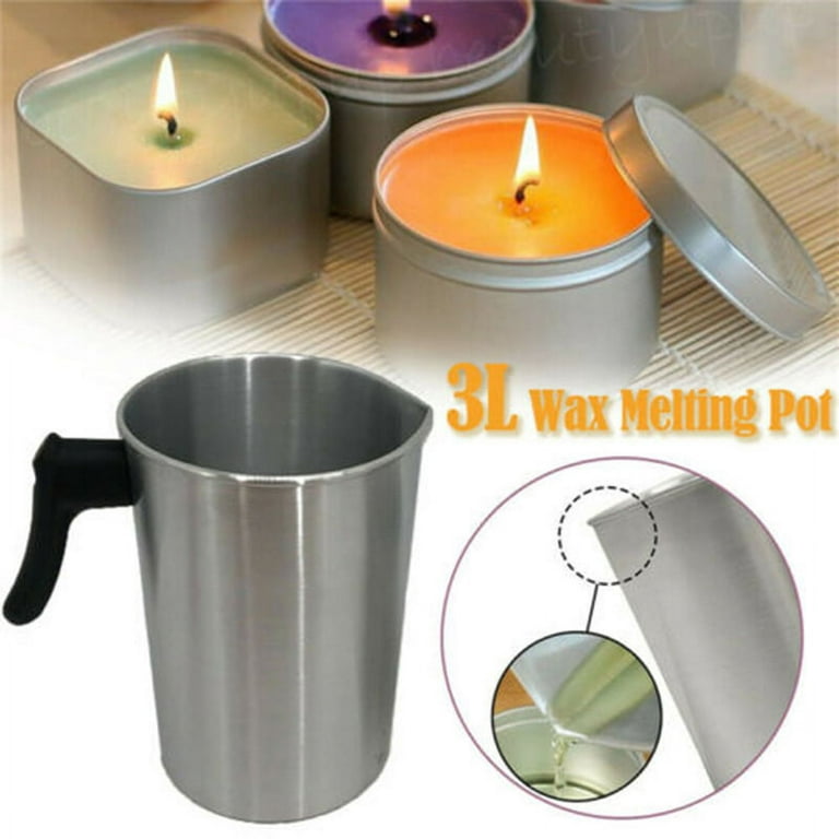VALINK 1.2/3L Wax Melting Pot Pouring Pitcher Jug for Candle Soap Making  Hand Tools 