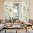 thumbnail image 2 of Easter Bunny Kitchen Curtain for Berdoom Living Room Cafe 72 Inch Length, Spring Purple Flower Rustic Rabbit Yellow Tiers Curtains Light Filtering Drapes Window Treatment 2 Panels 52"Wx72"L, 2 of 8