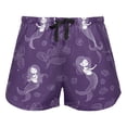 thumbnail image 2 of Women's Soft Sleep Shorts Relaxed Fit Lounge Pajama Bottoms Shorts for Women Pajama for Home and Comfort Mermaids, 2 of 8
