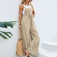 thumbnail image 5 of Rompers for Women 2025 Strap Solid Playsuit Button Long for Summer, 5 of 8