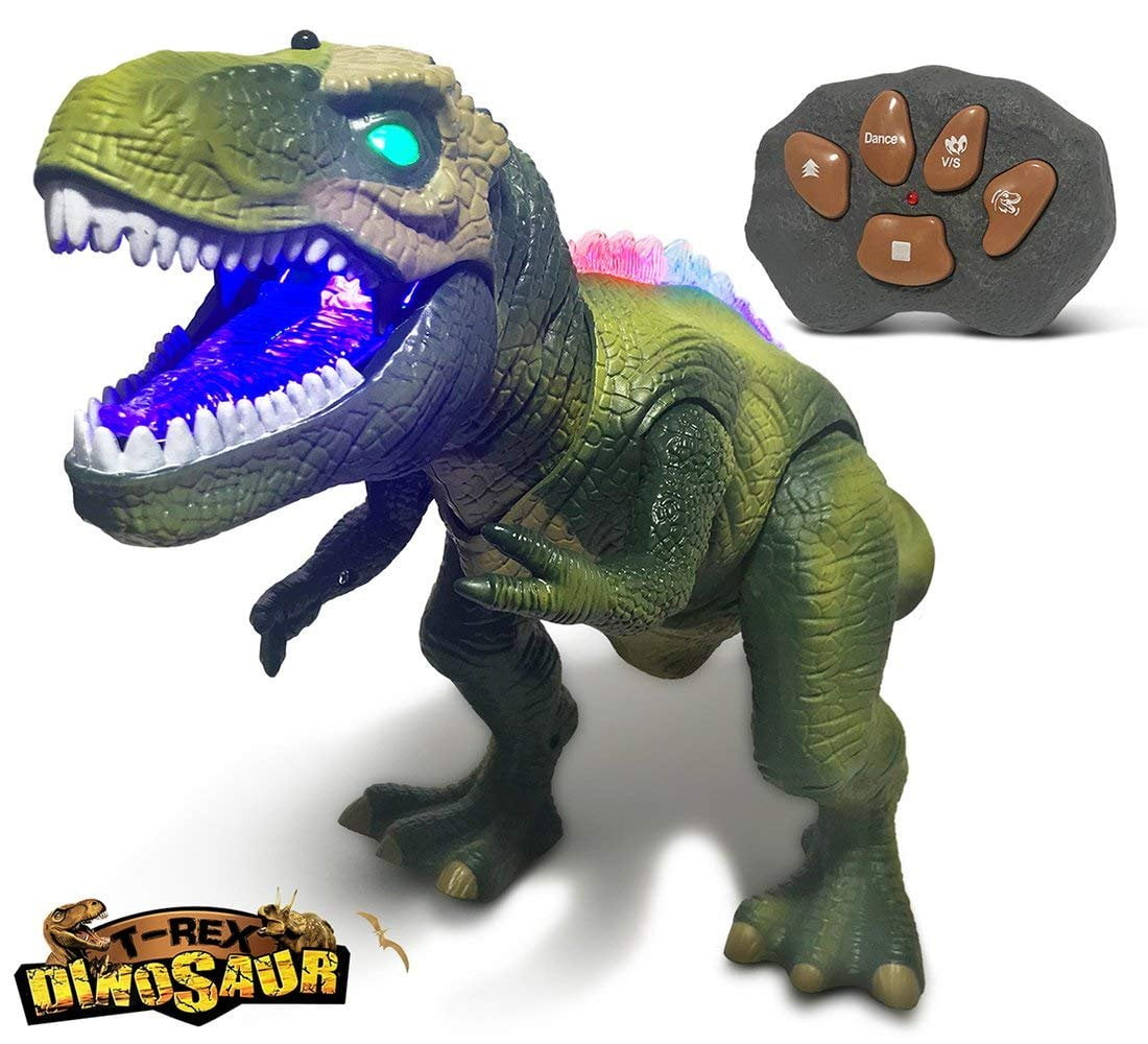 green remote control dinosaur