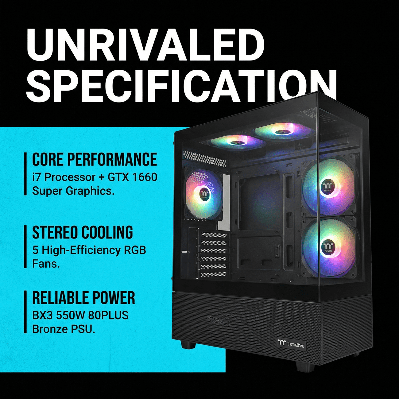 AIGAMEPC Gaming PC Desktop Computer, Intel Core i7 up to 4.0GHz