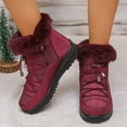 thumbnail image 2 of Gyexs Winter Boots for Women Snow: Furry Lined Warm Ankle Boots - Adjustable Waterproof Outdoor Zipper Snow Shoes, , Size 6.5, 2 of 8