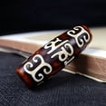thumbnail image 3 of Collection Tibetan Style Old Agate Dzi Bead Pendant 14*40MM, 3 of 6