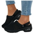 thumbnail image 1 of Slip on Sneaker Open Back Shoes Comfort Walking Shoes Breathable Slippers Closed Toe Slides, 1 of 9