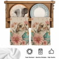 thumbnail image 5 of Easter Bunny Kitchen Towels Set of 3, Eggs Vintage Pink Daisy Spring Floral Butterfly Absorbent Dish Towels for Kitchen, Microfiber Hand Towel, Quick Drying Tea Towel for Cleaning Dishcloths, 5 of 7