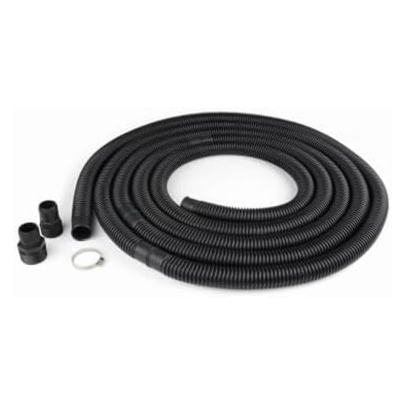 Products Incorporated 1‑1/2 inch x 24 feet Sump Pump Discharge Hose Kit, Heavy Duty Flexible with Clamps & Adapter, 60 PSI