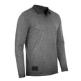 thumbnail image 2 of ZIMEGO Men's Casual V-Neck Polo Shirts – Long Sleeve Vintage Retro Color Dyed, 2 of 4