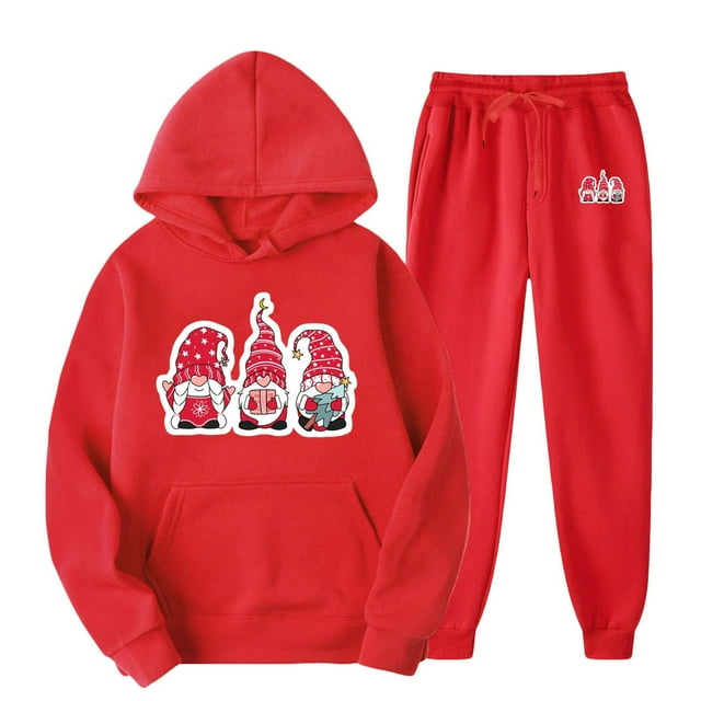 TIMIFIS Ensemble de Survêtement pour Homme Rouge 2 Pcs à Capuche Athlétique Chandail Décontracté Course Jogging Ensemble de Sport SetsFall s