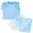 Blue, variant on Mevireiy Baby Girls Two Piece Outfits Ribbed Knit Ruffle Tank Tops Plaid Skirt Shorts
