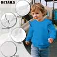 thumbnail image 6 of Uorisanigo Sweatshirt 2-3T Ruffle Long Sleeve Navy Blue Shirts Soft Pullover Tops Novelty Crewneck Pullover Sweatshirts Athletic Sweater for Fall Winter Spring, 6 of 7