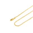 thumbnail image 3 of 10K Yellow Gold Diamond Cut Rope Chain Necklace â€“ Measures 24 Inches Length x 1.5mm Thickness, 3 of 7