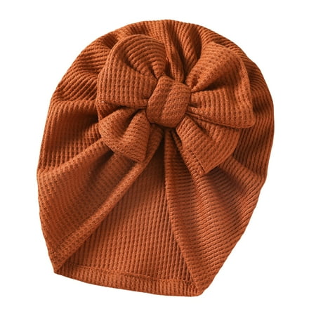 

Seyurigaoka Newborn Baby Girls Boys Cute Turban Hat Classic Bow Knot Beanie Cap Stretchy Head Wrap for Infant Kids